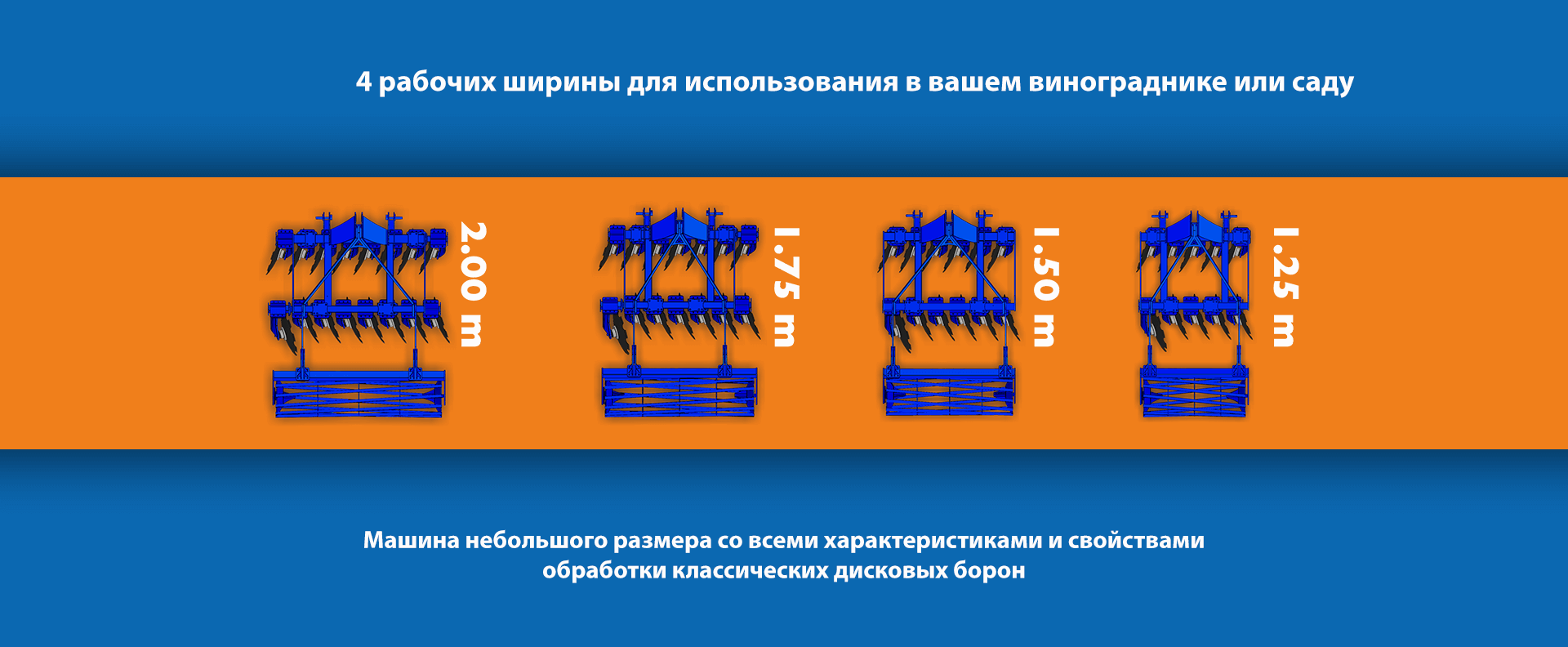 Дисковая борона U645 — компактная сельхозтехника