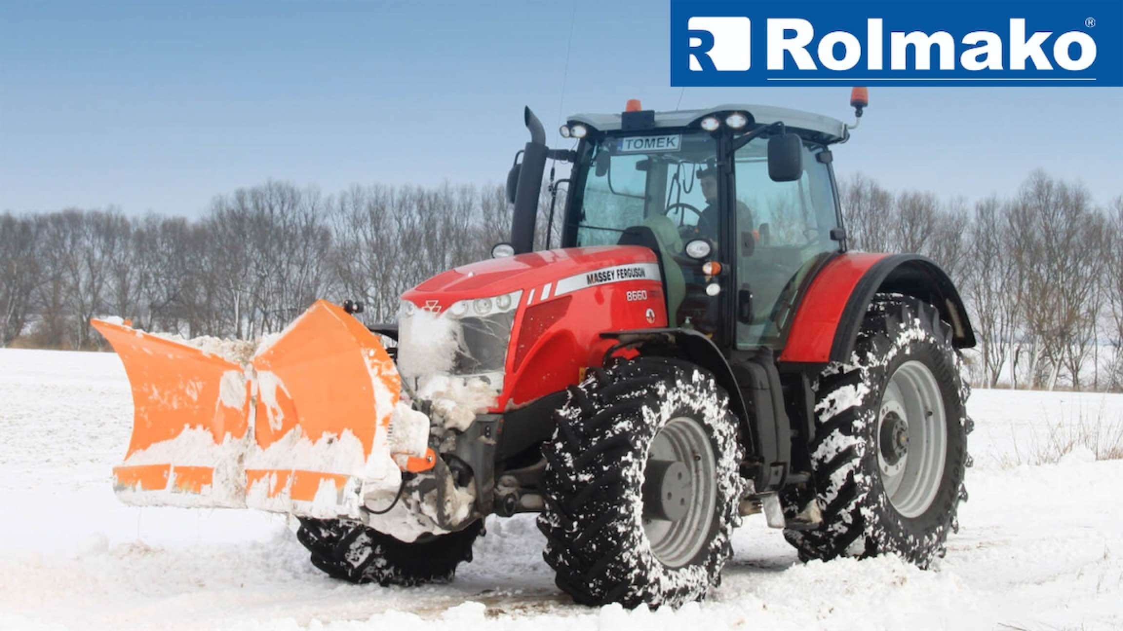 Надежный снежный плуг Rolmako - готов к любым условиям.