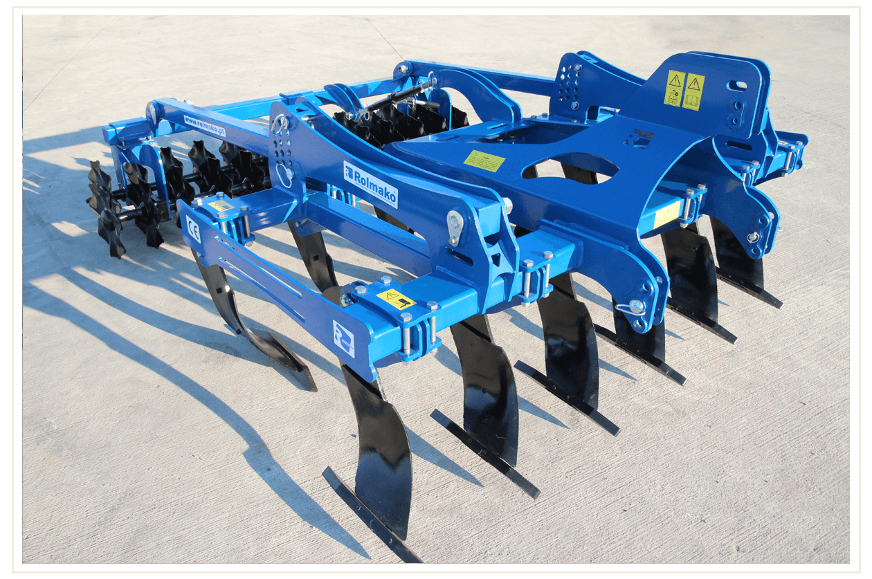 Концепция глубокорыхлителя Rolmako U619 с двумя рядами зубьев