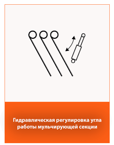 Гидравлическая регулировка угла секции мульчирования ComboTill