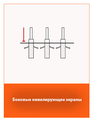 Выравнивающие боковые щитки для чизельного плуга.