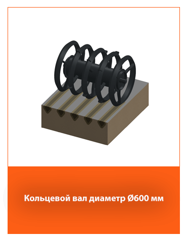 Кольцевой каток диам. 600 мм